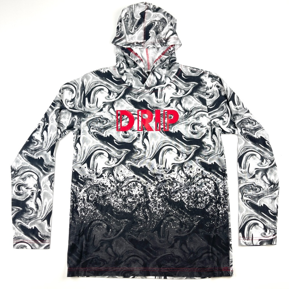 Kid’s Civil Sektor Gray & Black Hoodie T Shirt Size Large (14/16)